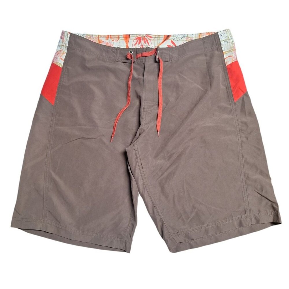 Dream Swim‎ Shorts Trunks Drawstring Brown Pockets Mens XL